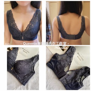 QB030 美背寬邊帶調整型內衣/4扣/3色選/70A-85C