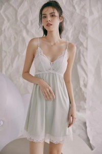 P119 固定罩杯性感吊帶睡裙 /5色/M-L