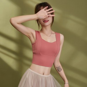 QS1054 固定胸墊內外運動內衣/4色/S-XL